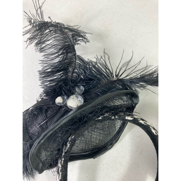 Houndstooth Mickey Ears Black White Disney Parks Stylish Classic Hat Cap DAMAGED - Picture 2 of 10